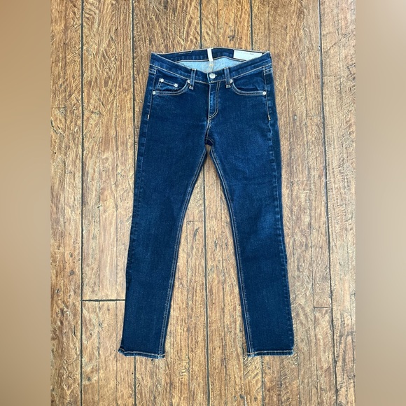 Rag & Bone Sz 26 Indigo Capri Denim Jeans New No Tag - Picture 1 of 12